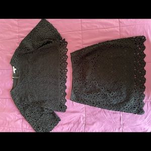 Amazing 2 piece lace overlay